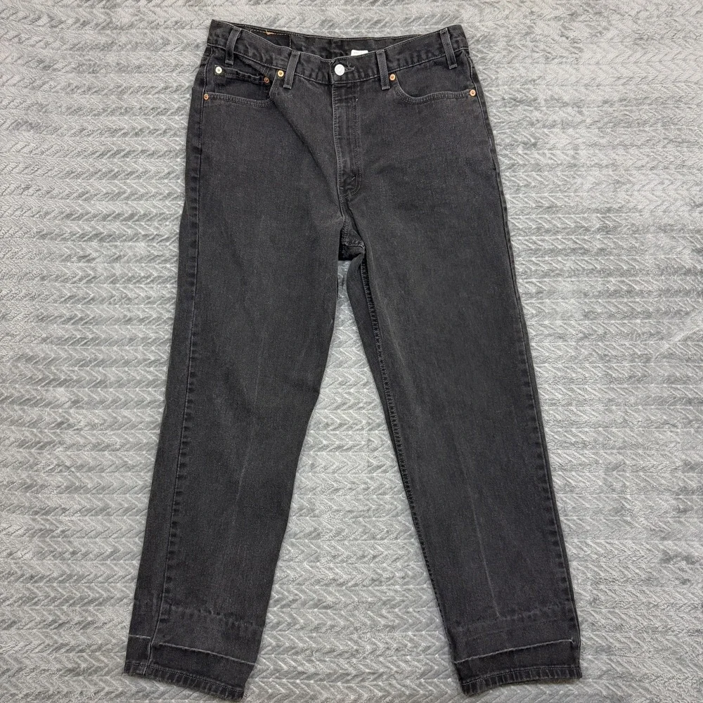 Vtg Levis 550 Black Jeans Tag 36x32/Fits 33x30 Relaxed Fit Straight Leg USA